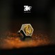 Hexagon Snake Stud Earrings – 925 Silver & Brass Inlay Hexagon Snake Stud Earrings – 925 Silver & Brass Inlay