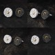 Sun and Moon Stud Earrings - 999 Fine Silver and 24K Gold Inlay Sun and Moon Stud Earrings - 999 Fine Silver and 24K Gold Inlay