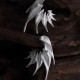 Silver Bird Ear Climber – Sculptural 925 Sterling Silver
