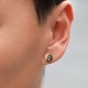 Yin Yang Stud Earring in 999 Fine Silver with 24K Gold Inlay Yin Yang Stud Earring in 999 Fine Silver with 24K Gold Inlay