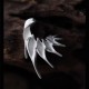 Silver Bird Ear Climber – Sculptural 925 Sterling Silver