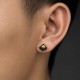 Lotus Flower Stud Earrings in 999 Fine Silver with 24K Gold Inlay Lotus Flower Stud Earrings in 999 Fine Silver with 24K Gold Inlay