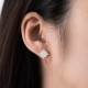 Puzzle Piece Stud Earrings - Matching Fine Silver and 24K Gold Pair Puzzle Piece Stud Earrings - Matching Fine Silver and 24K Gold Pair