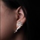 Spiral Shell Ear Climber – Sculptural 925 Sterling Silver Spiral Shell Ear Climber – Sculptural 925 Sterling Silver