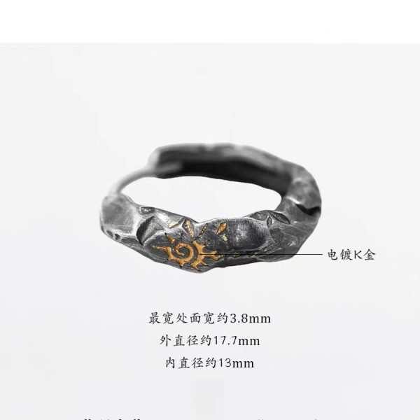 Wish Stone Sun Hoop Earrings – Oxidized 925 Silver Wish Stone Sun Hoop Earrings – Oxidized 925 Silver