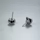 Black Onyx Snake Stud Earrings - 925 Sterling Silver