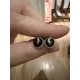 Black Onyx Snake Stud Earrings - 925 Sterling Silver
