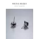 Black Onyx Snake Stud Earrings - 925 Sterling Silver