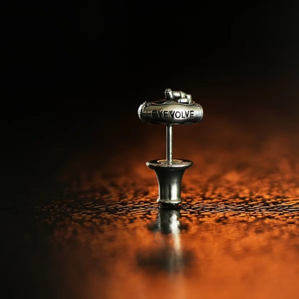 Cyberpunk Mechanical Stud Earrings – 925 Silver & Gemstones