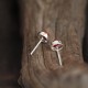 Ruby sterling silver earrings a stunning accent for women
