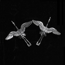 Sterling Silver Crane Stud Earrings for Women | 925 Silver