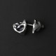 Cat Stud Earrings 925 silver Cat earrings for women