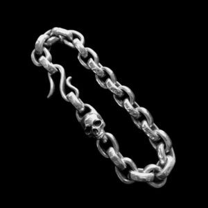 Silver Chain Bracelet in 925 Sterling Silver | MENSSKULL