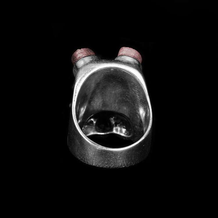 Hells Baron Skull Ring - Bold 925 Sterling Silver | MENSSKULL - 图片 3