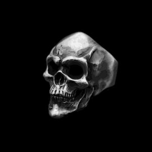 Evil Smile Skull Ring