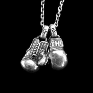 Boxing Glove Gloves Boxing - 925 Silver Pendant Necklace for Men