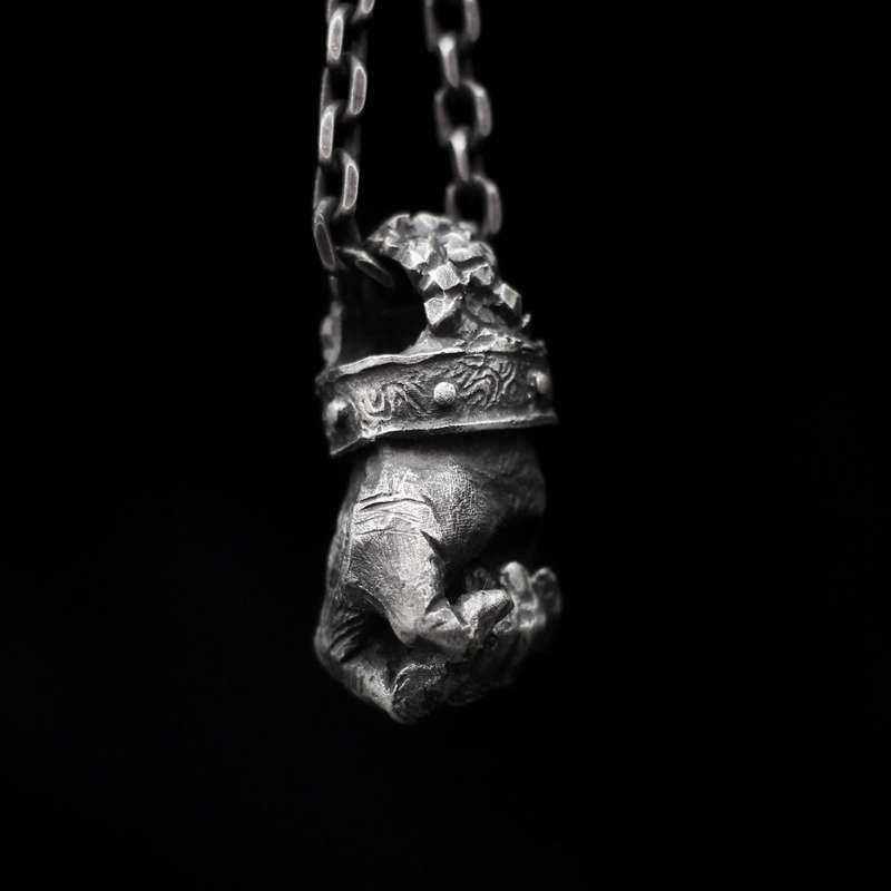 Strength Necklace 925 Silver Fist of Strength Pendant - 图片 3