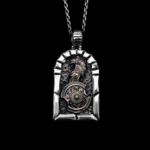Ancient Assassin Ancient Greek Spartan Warrior - 925 Silver Pendant