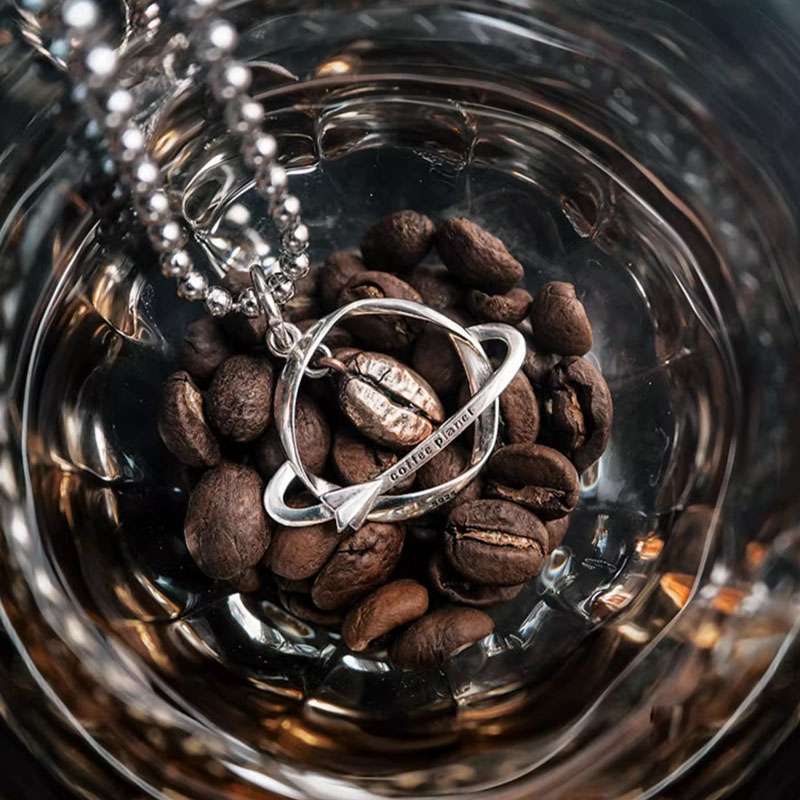 Custom Coffee Planet Necklace - Custom Pendant Necklace for Men - 图片 4