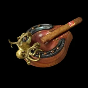 Octopus Cigar Ashtray Brass – Handmade Vintage Octopus Ashtray for Cigar Lovers
