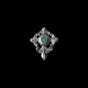 Lucky Flower Brooch - 925 Silver Floral Collar Pin