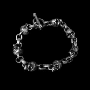 Skull Bracelet for Men – 925 Silver & Gothic Skull Wrist Jewelry