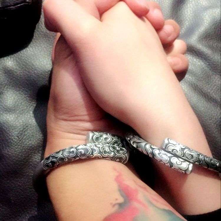Golden Cudgel Bracelet Great Sage Equalling Heaven 999 Silver Bracelets - 图片 4
