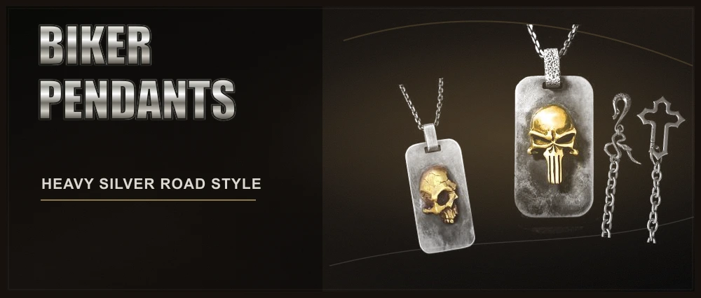Biker Pendants for Men: The Road-Culture Jewelry Trend Behind Heavy Silver Necklaces