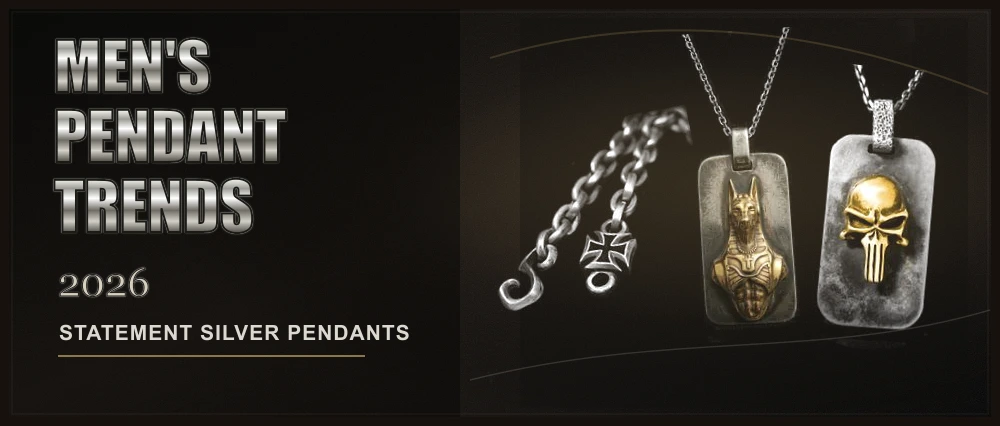 Men’s Pendant Trends 2026: Why Statement Silver Pendants Are Back
