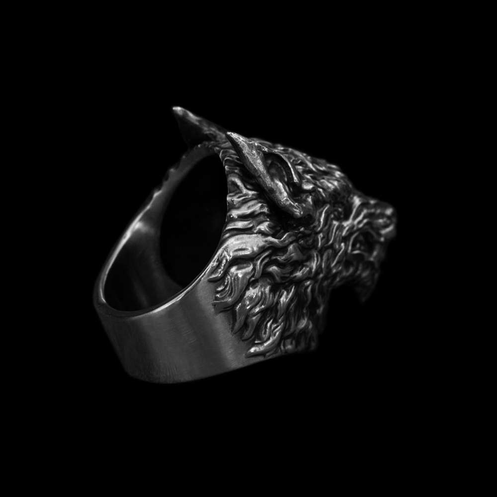 Wolf Ring Domineering sterling silver handmade is a ring that gives you strength - 图片 6