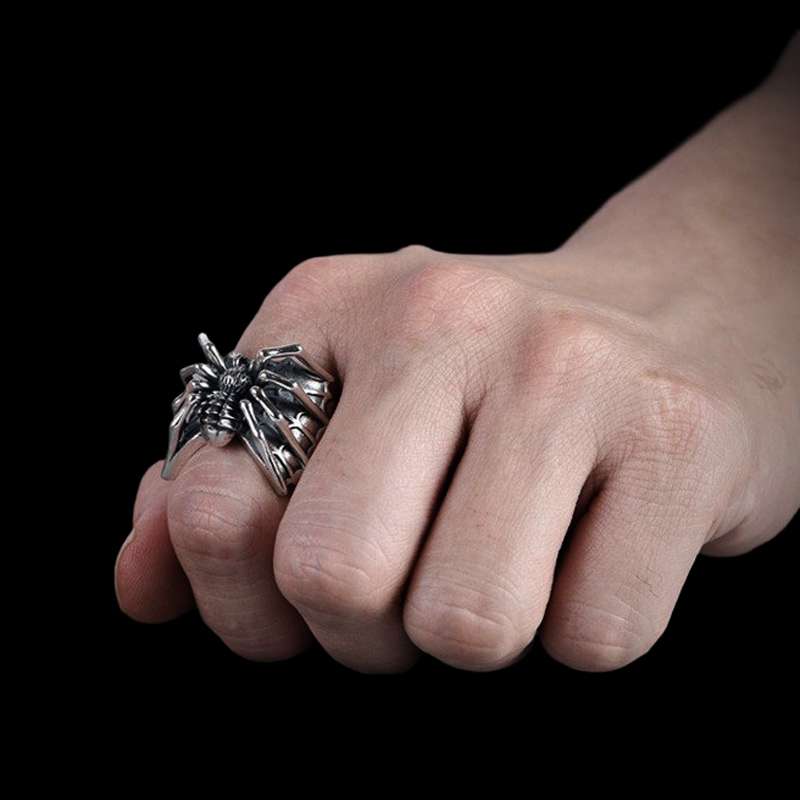Spiderman Inspired Ring – Bold Spider Hero Statement Ring for Men - 图片 7