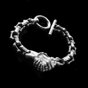 Deal with the Devil Skull Bracelet - 925 Silver Bracelet