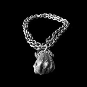 Fist of Strength Necklace - 925 Silver Necklace for Men