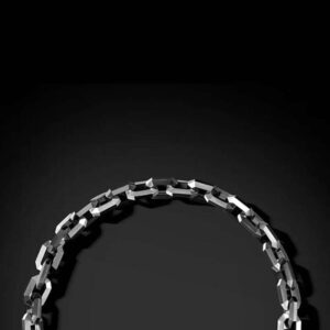Polygon Chain Necklace - 925 Silver Necklace for Men